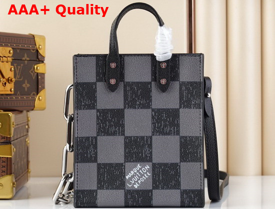 Louis Vuitton Sac Plat XS Black Damier Checkerboard Pattern N60479 Replica