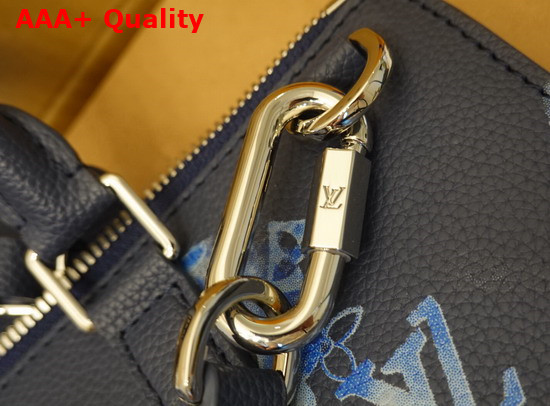 Louis Vuitton Sac Plat Zippe Bag Ink Watercolor Cowhide Leather M57843 Replica