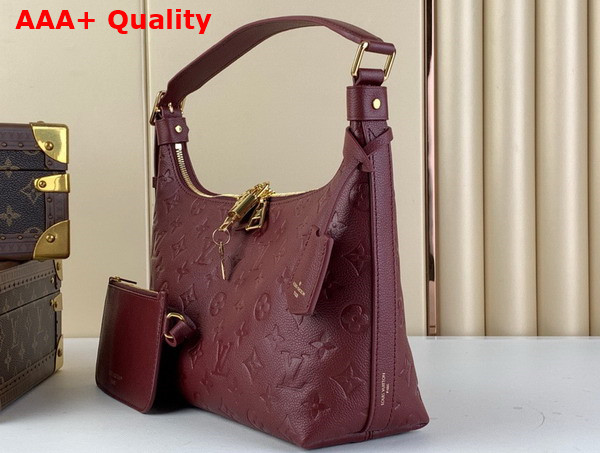 Louis Vuitton Sac Sport Bag in Burgundy Monogram Empreinte Leather Replica