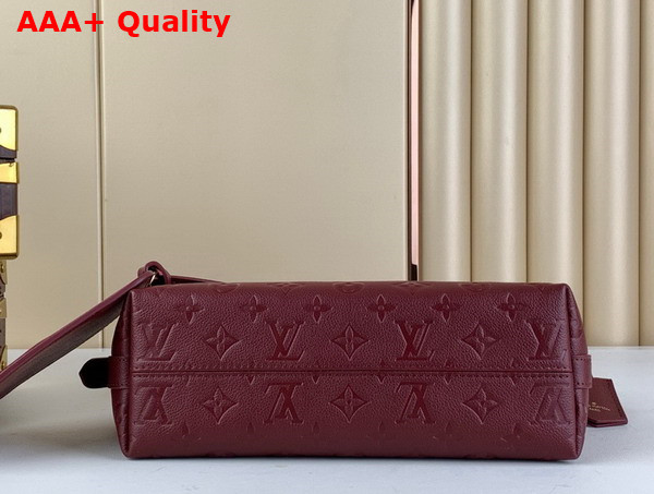 Louis Vuitton Sac Sport Bag in Burgundy Monogram Empreinte Leather Replica