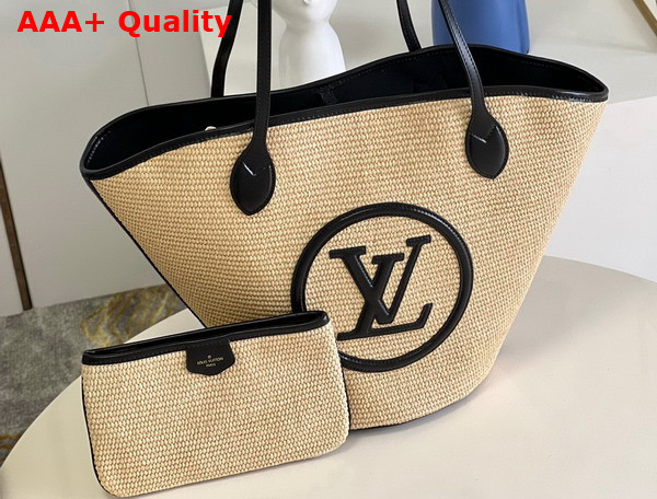 Louis Vuitton Saint Jacques Black Synthetic Knitted Raffia M59808 Replica