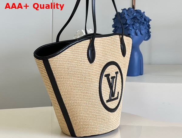 Louis Vuitton Saint Jacques Black Synthetic Knitted Raffia M59808 Replica