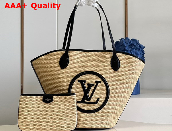 Louis Vuitton Saint Jacques Black Synthetic Knitted Raffia M59808 Replica