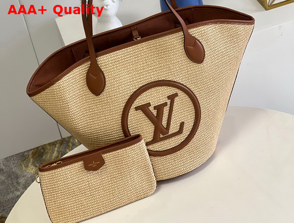 Louis Vuitton Saint Jacques Caramel Brown Synthetic Knitted Raffia M59963 Replica