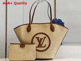 Louis Vuitton Saint Jacques Caramel Brown Synthetic Knitted Raffia M59963 Replica