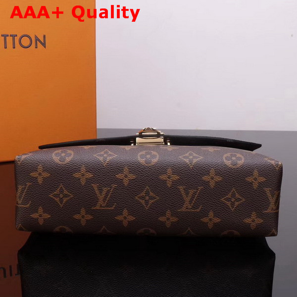 Louis Vuitton Saint Placide Monogram Coated Canvas and Cowhide Leather Cherry M43713 Replica