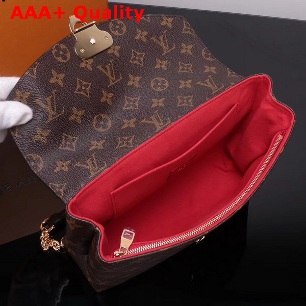 Louis Vuitton Saint Placide Monogram Coated Canvas and Cowhide Leather Cherry M43713 Replica