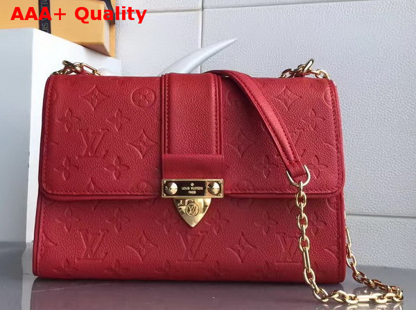 Louis Vuitton Saint Sulpice PM Monogram Empreinte Cerise M43393 Replica