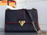 Louis Vuitton Saint Sulpice PM Monogram Empreinte Marine Rouge M43394 Replica