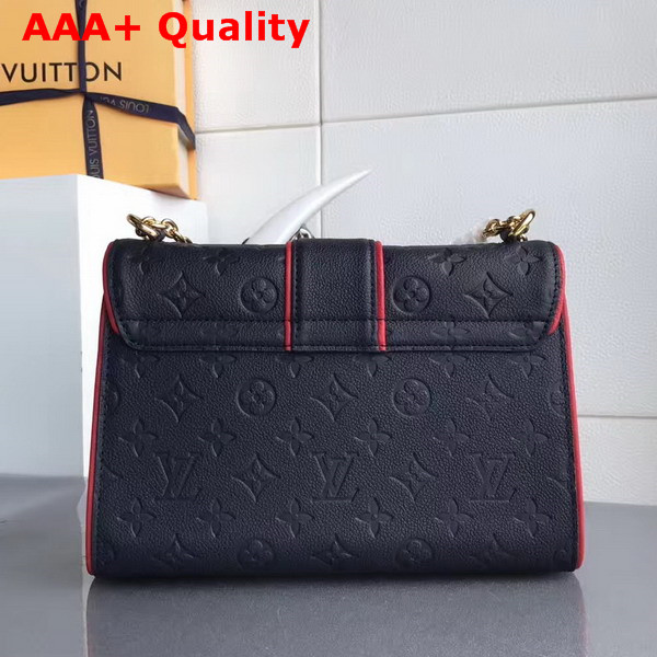 Louis Vuitton Saint Sulpice PM Monogram Empreinte Marine Rouge M43394 Replica