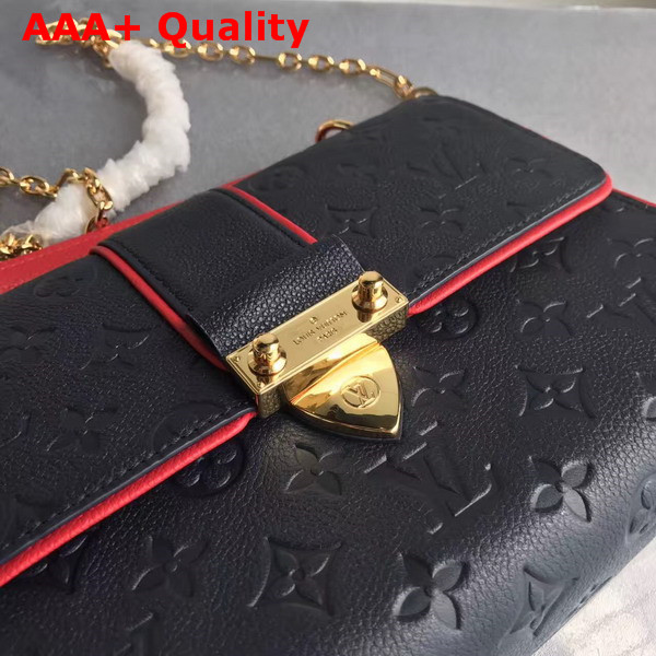 Louis Vuitton Saint Sulpice PM Monogram Empreinte Marine Rouge M43394 Replica