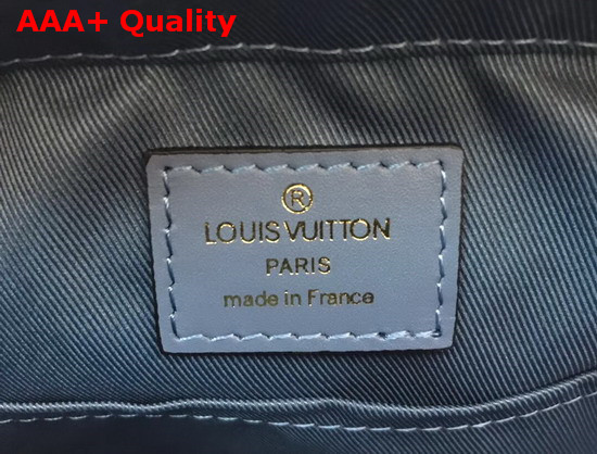 Louis Vuitton Saintonge Handbag Light Blue Damier Aur Coated Canvas Replica