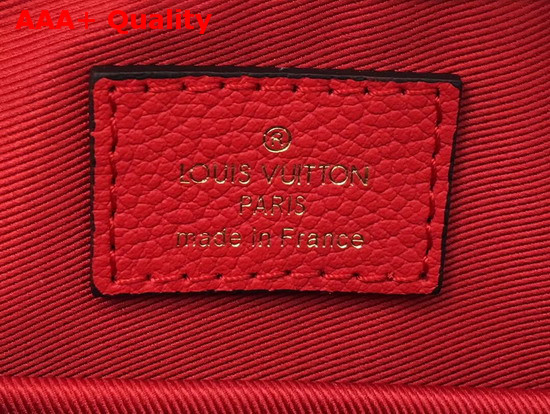 Louis Vuitton Saintonge Scarlet Red Monogram Empreinte Leather M44606 Replica