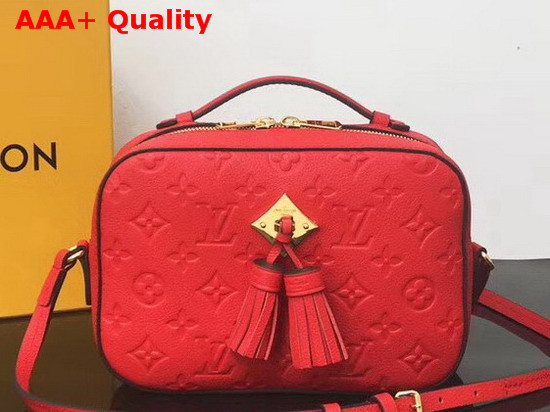 Louis Vuitton Saintonge Scarlet Red Monogram Empreinte Leather M44606 Replica