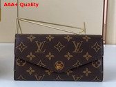 Louis Vuitton Sarah Wallet Fuchsia Monogram Canvas M62234 Replica