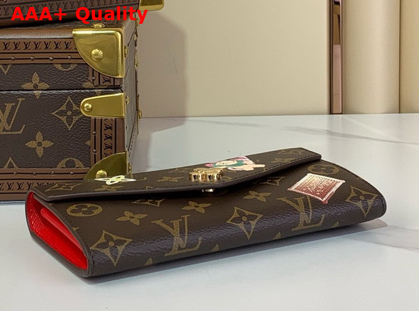 Louis Vuitton Sarah Wallet Monogram Candy Red from the Candy Factory Collection M12207 Replica