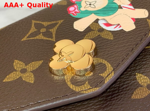 Louis Vuitton Sarah Wallet Monogram Candy Red from the Candy Factory Collection M12207 Replica
