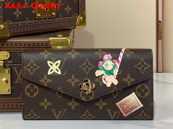 Louis Vuitton Sarah Wallet Monogram Candy Red from the Candy Factory Collection M12207 Replica