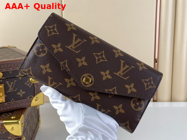 Louis Vuitton Sarah Wallet Rose Ballerine Monogram Canvas M62235 Replica