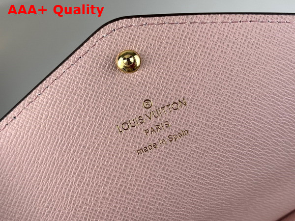 Louis Vuitton Sarah Wallet Rose Ballerine Monogram Canvas M62235 Replica