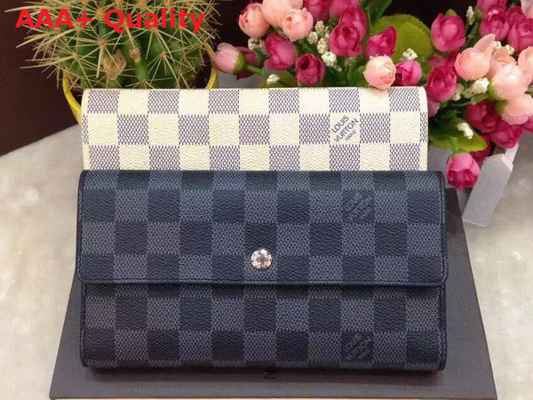 Louis Vuitton Sarah Wallet in Damier Canvas N61735 Replica