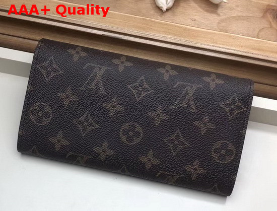 Louis Vuitton Sarah Wallet in Monogram Canvas Decorated with Locks Keys and Monogram Flowers M64117 Replica