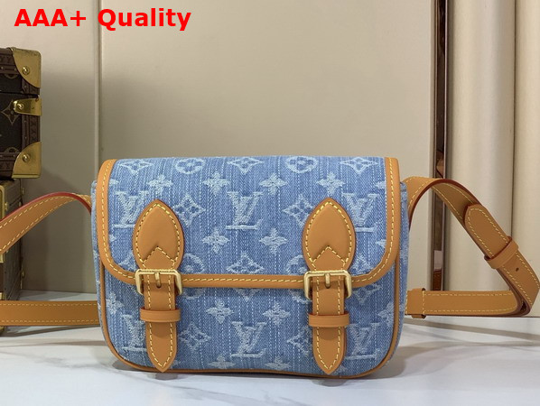 Louis Vuitton Satchel Wearable Wallet in Blue Monogram Denim M2A647 Replica