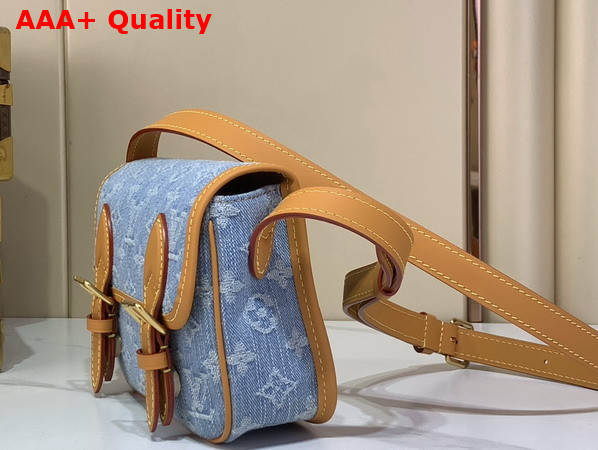 Louis Vuitton Satchel Wearable Wallet in Blue Monogram Denim M2A647 Replica