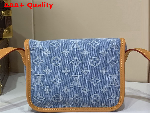 Louis Vuitton Satchel Wearable Wallet in Blue Monogram Denim M2A647 Replica