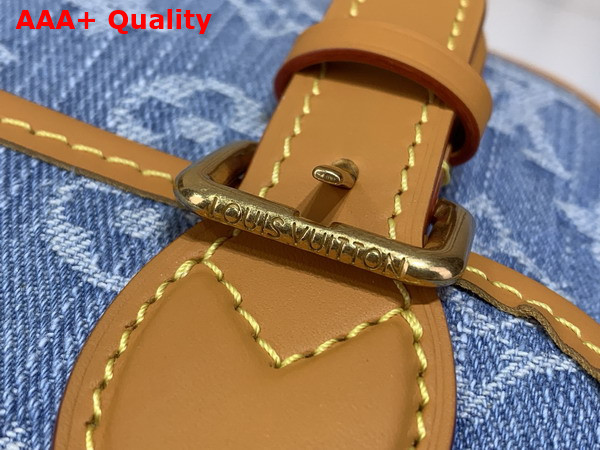 Louis Vuitton Satchel Wearable Wallet in Blue Monogram Denim M2A647 Replica