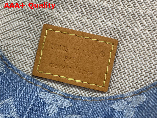 Louis Vuitton Satchel Wearable Wallet in Blue Monogram Denim M2A647 Replica