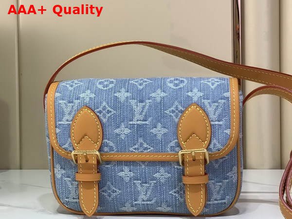 Louis Vuitton Satchel Wearable Wallet in Blue Monogram Denim M2A647 Replica
