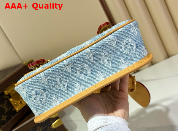 Louis Vuitton Satchel Wearable Wallet in Denim Blue Monogram Denim M2A647 Replica