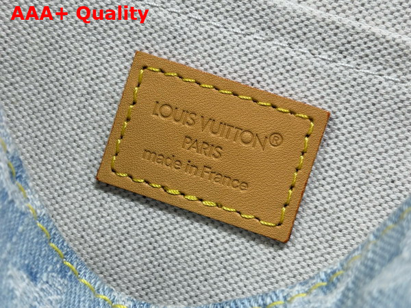 Louis Vuitton Satchel Wearable Wallet in Denim Blue Monogram Denim M2A647 Replica