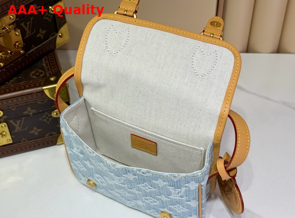 Louis Vuitton Satchel Wearable Wallet in Denim Blue Monogram Denim M2A647 Replica