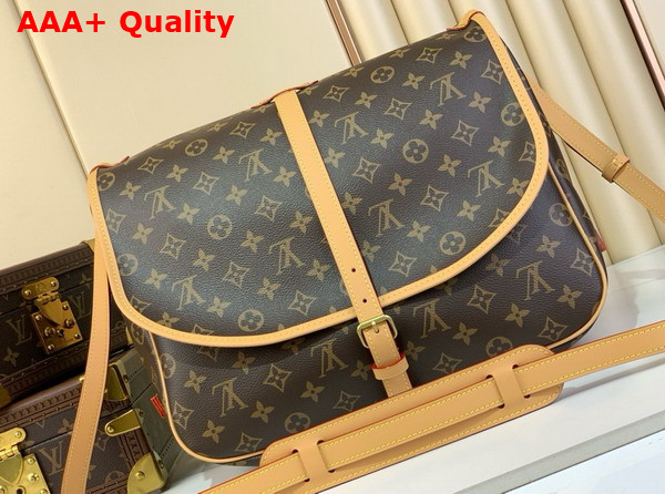 Louis Vuitton Saumur Handbag in Monogram Canvas Replica