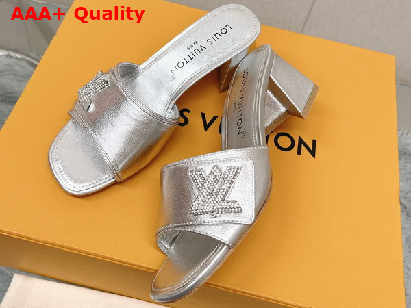 Louis Vuitton Shake Mule in Silver Metallic Lambskin 1AB2P2 Replica