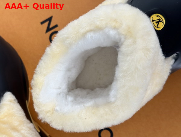 Louis Vuitton Shark Ankle Boot in Black Eva Rubber and Shearling Replica