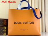 Louis Vuitton Shopper Bag MM in Safran Cowhide Leather M24457 Replica