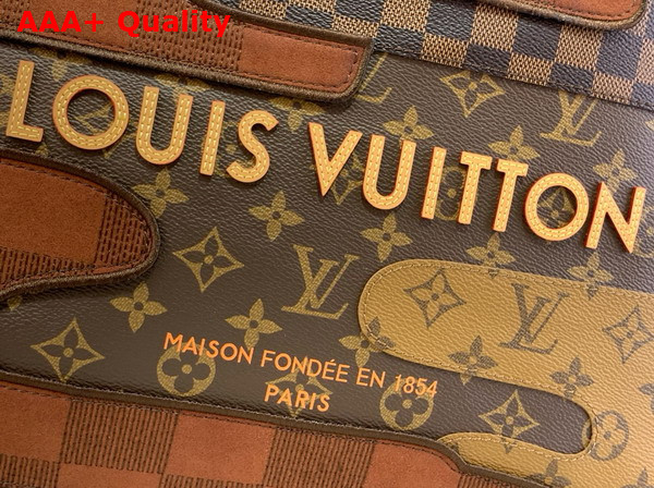 Louis Vuitton Shopper Tote MM Brown Monogram Landscape Coated Canvas M15274 Replica