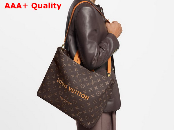 Louis Vuitton Shopper Tote MM Monogram Calf Leather M13928 Replica