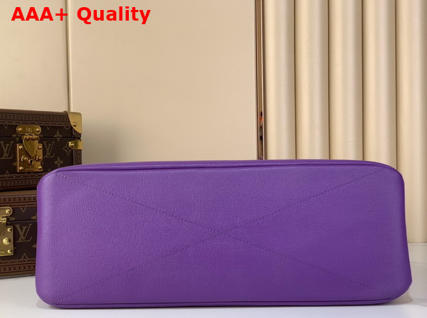 Louis Vuitton Shopper Tote MM Purple Cowhide Leather Replica