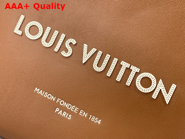 Louis Vuitton Shopper Tote MM Sand Cowhide Leather M27968 Replica
