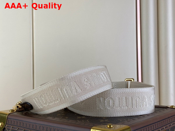Louis Vuitton Shoulder Strap in Cream Nylon Replica