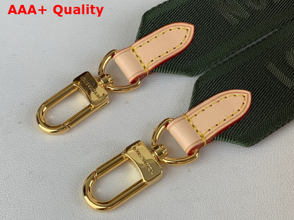 Louis Vuitton Shoulder Strap in Khaki Green Nylon Replica