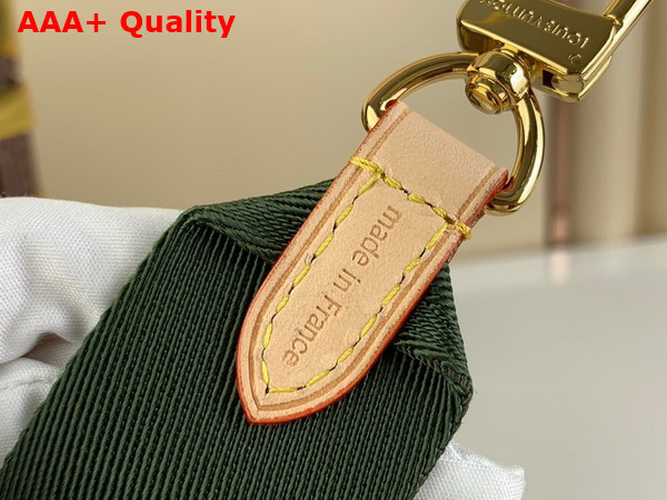 Louis Vuitton Shoulder Strap in Khaki Green Nylon Replica