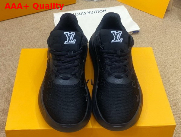 Louis Vuitton Show Up Sneaker Black Monogram and Damier Knit 1A9JRI Replica