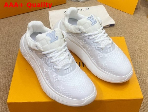 Louis Vuitton Show Up Sneaker White Monogram and Damier Knit 1A9JR2 Replica