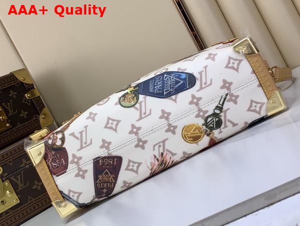 Louis Vuitton Side Trunk GM in Monogram Dune Canvas Decorated with Colorful Hotel Key Motifs M29355 Replica
