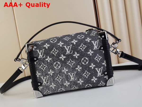 Louis Vuitton Side Trunk Handbag in Gray Monogram Jacquard Denim M21460 Replica